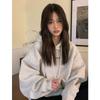 Fashion Sweatshirt Long Sleeve Korean Letter Printing Baggy Female Tops Pullover Hoodie Autumn