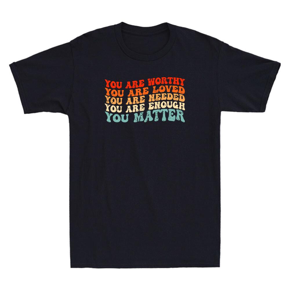 You Matter Kindness Be Kind Groovy Mental Health Awareness Gift Vintage T-Shirt M