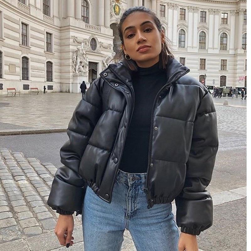 Nuova Giacca Piumino Corta da Donna con Collo Alto 2026, Cappotto Invernale Termico, Capospalla alla Moda per il Freddo