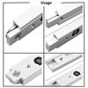 T track Aluminium Alloy Miter Track Miter Bar Slider Table Saw Miter Silver