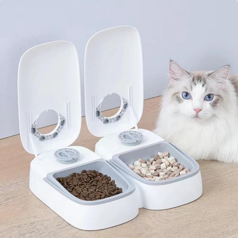 Intelligent timed automatic pet feeder,anti slip bottom,48 hour timed,dust-proof,fresh locking,fully detachable,washable design