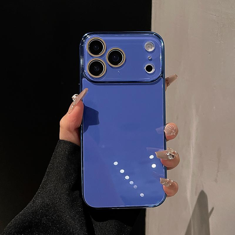 Luxury Tempered Glass Phone Case For iPhone 17 16 15 14 13 12 11 Pro Max Plus Crystal Lens Protection Plating Bumper Hard Cover