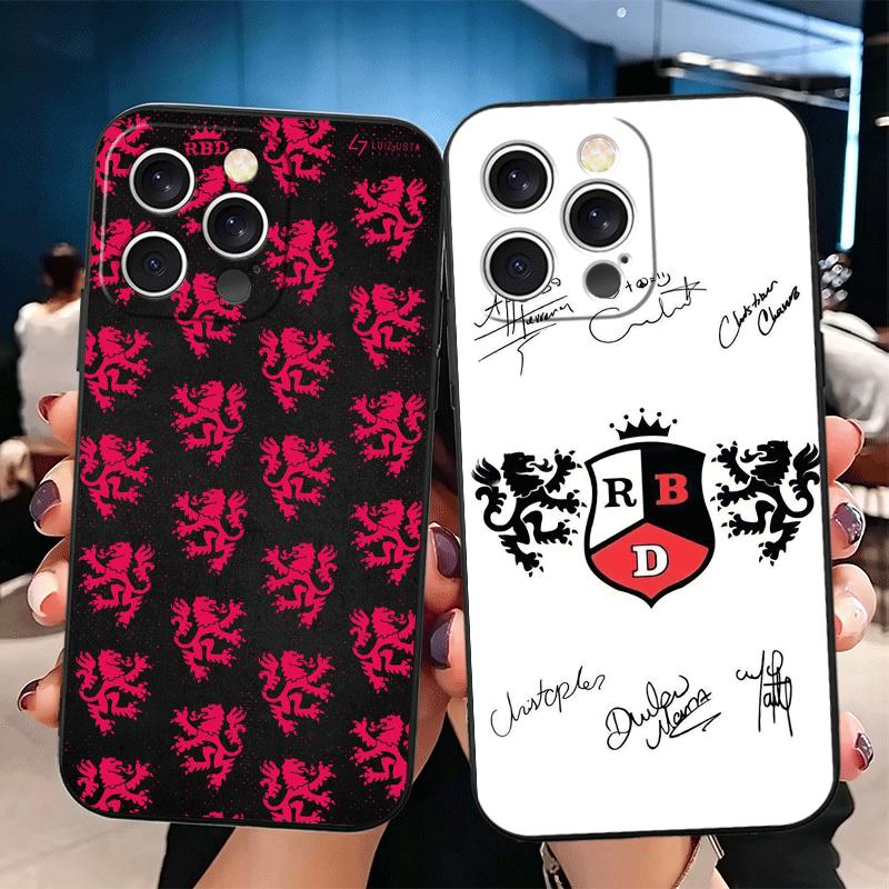 F-Fashion RBD R-Rebelde Soft Phone Case for iPhone 16 16E 17 Air 15 Pro Max 14 Plus 13 Mini 11 12 7 Black Cover Back Shell