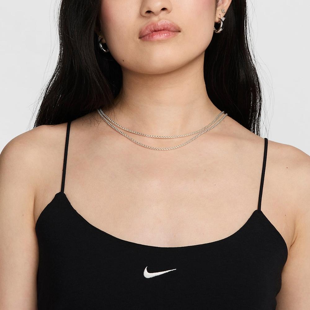 New Nike Logo Print Spaghetti Strap Top FN3686-010