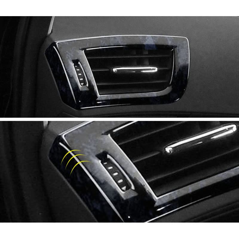 TANGDUTUTU Toyota Alphard Vellfire 30 Series Front Air Conditioner Cover Front Air Conditioner Duct Ring Interior Panel Interior Parts ABS Resin 2P