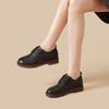 [First Layer Cowhide] Genuine Leather Soft-soled Comfortable Mother Shoes Autumn and Winter Single Shoes Non-slip Lace-up Medium and Old Women's Shoes