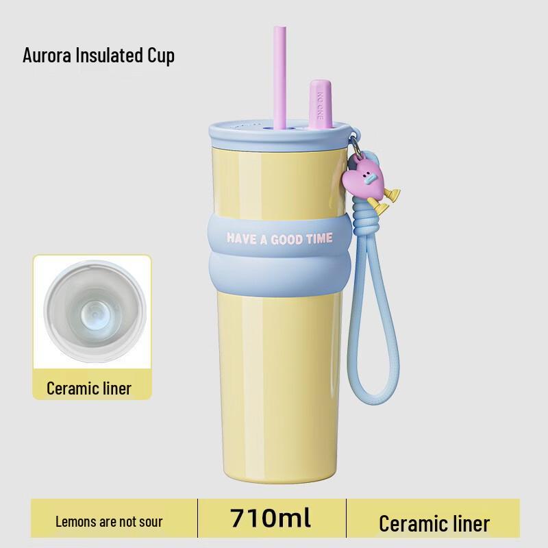 OLOEY Jumbo Ceramic Insulated Coffee Mug