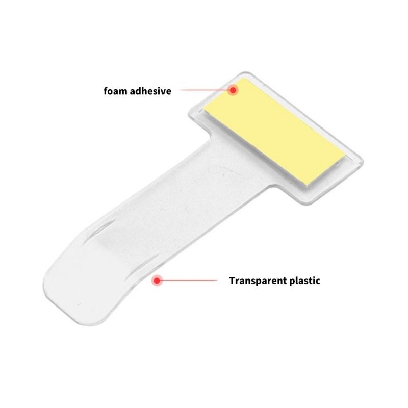 Car Styling Parking Permit Clip Car Fasteners Card Holder Self Adhesive Fasteners for Car Windshield Home Refrigerator