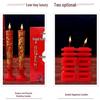 Double Happiness Wedding Candles: Smokeless Red Dragon and Phoenix Pair for Bridal Chamber