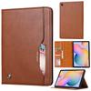 Suitable for Samsung TabS6lite Tablet Leather Case P610 Solid Color Leather Pattern Card Holder Protective Case P615