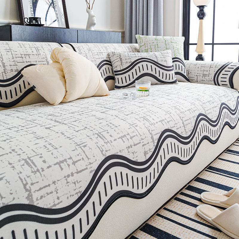 Ice Silk Sofa Cushion Summer Simple Modern Non-Slip Mat Cushion  New Summer Cool Sofa Cover Towel