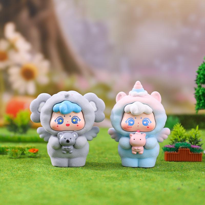 Sweet Anegl Series Mini Fluffy Animal Blind Box Cute Action Figures Collectible Toy Surprise Mystery Box Dolls Birthday Gift