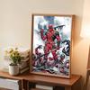 5D DIY Diamond Art Painting Kits for Adults, Deadpool Full Round Crystal Diamond Kits for Beginner for Home Wall Decorate