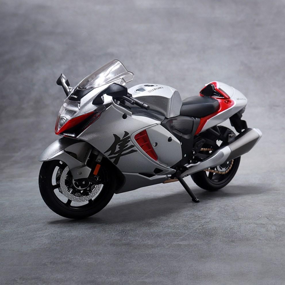 Maisto 1:Modellino Diecast Moto 12 Suzuki Hayabusa 2022, Argento