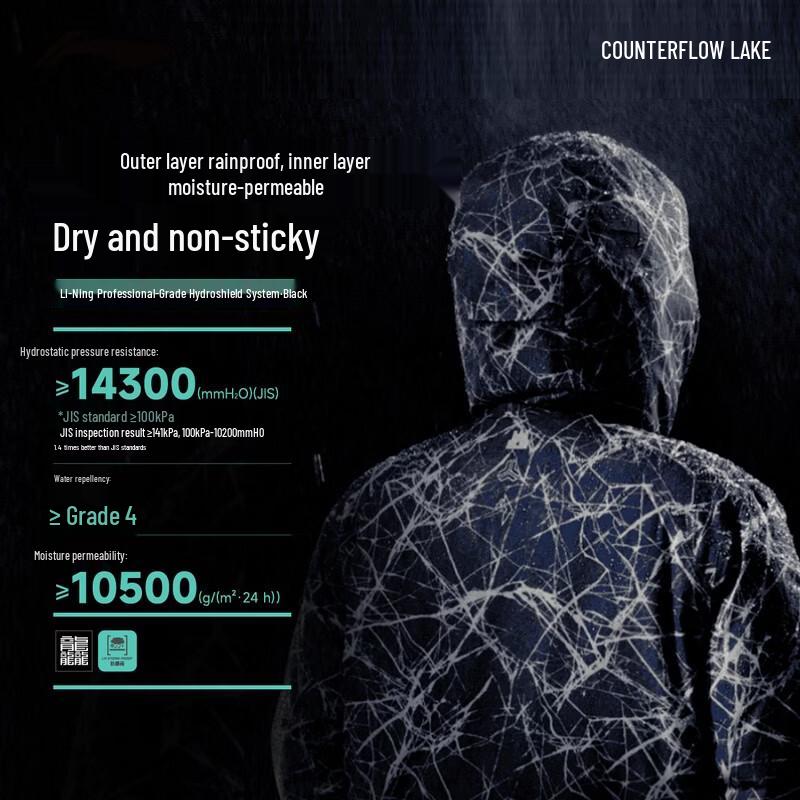 Li-Ning Men's Windproof Water-Repellent Down Jacket AYMV649