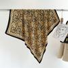 90x90cm Square Silk Scarf For Women Satin Hijab Handkerchief Printed Female Head Bandana Small Silk Hair Band Scarf Tie Bag