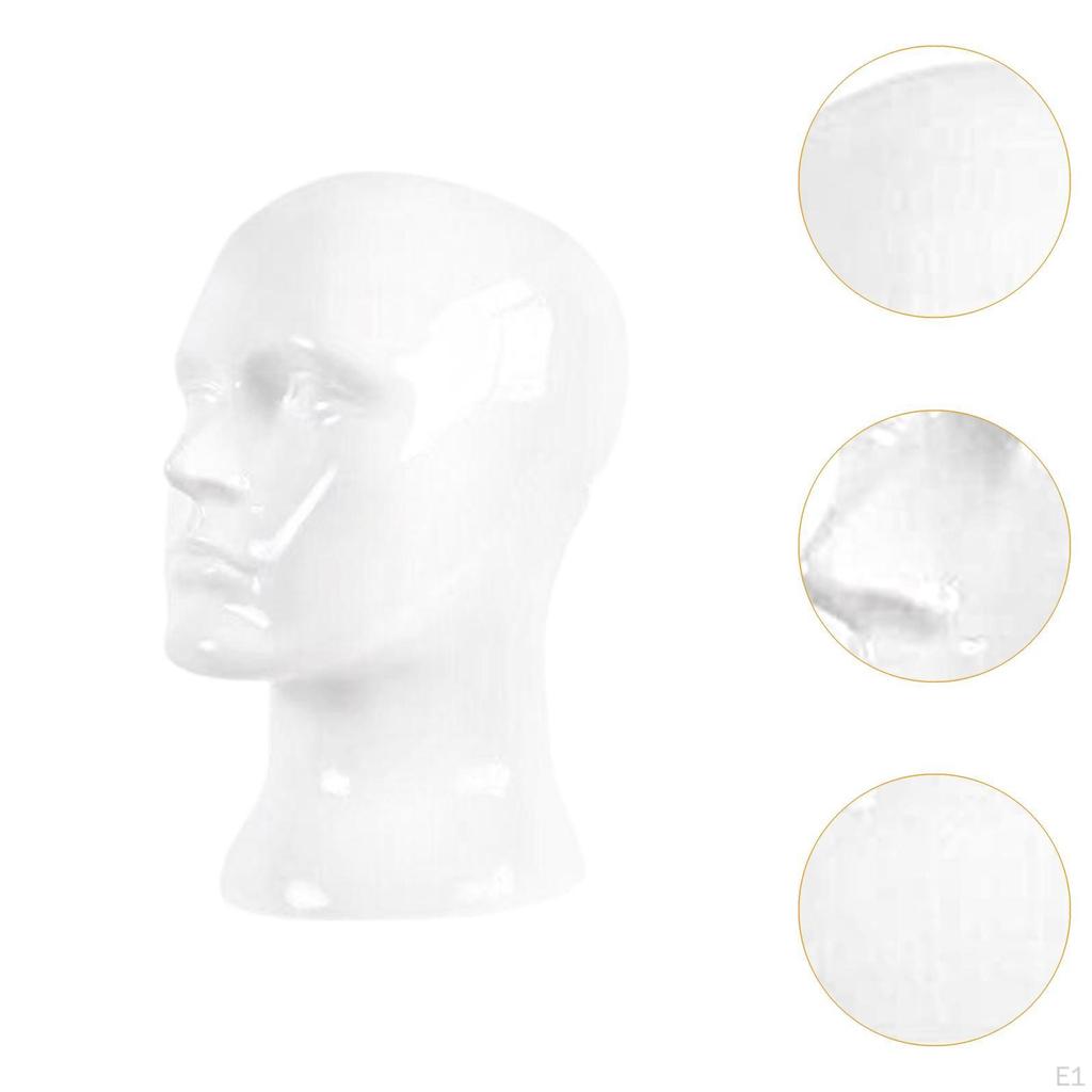 Male Mannequin Head Bald Manikin Freestanding Wig Display Model Stand for Making