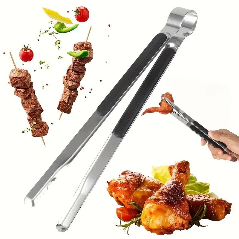 Stainless Steel Korean Barbecue Clips Restaurant Food Clips Japanese Food Food Clips Bread Steak Barbecue Clips