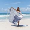 2-in-1 Beach Towel Convertible Backpack Backpack with Towel And Inner Zipper Pocket