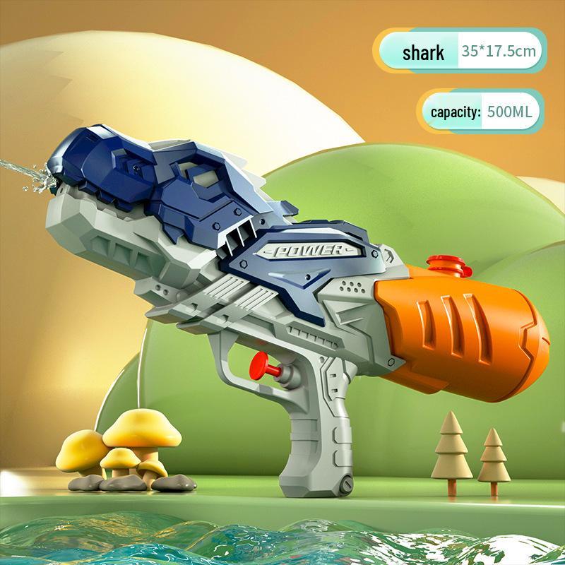 Double Nozzle Water Gun Toy: Little Horse, Dinosaur, Duck & Shark Squirt Gun