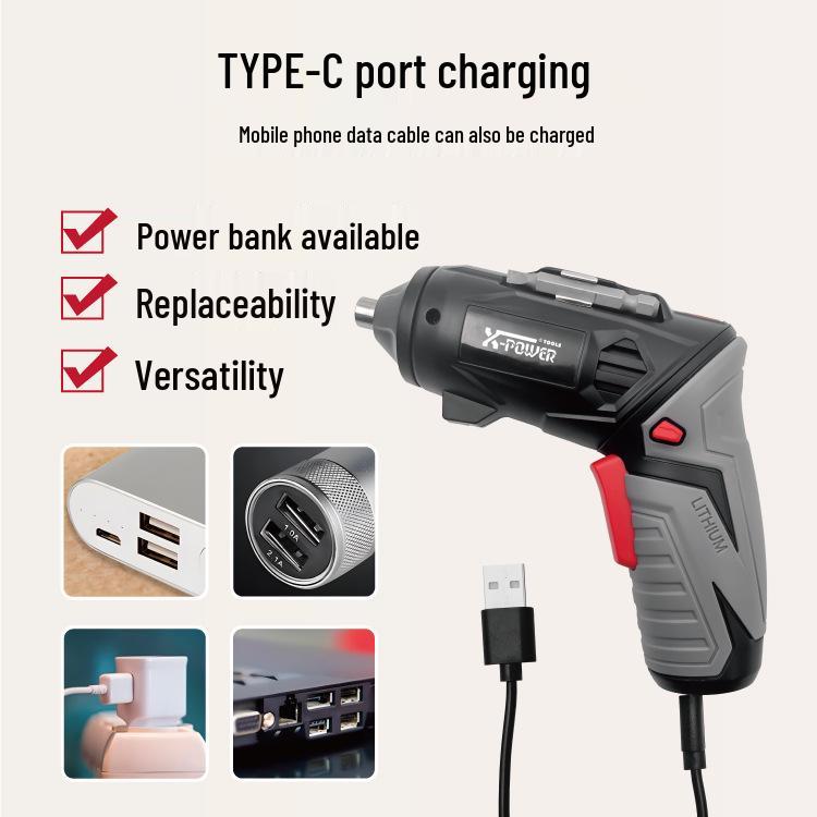 3.6V Rechargeable Mini Cordless Screwdriver with Special Storage Design