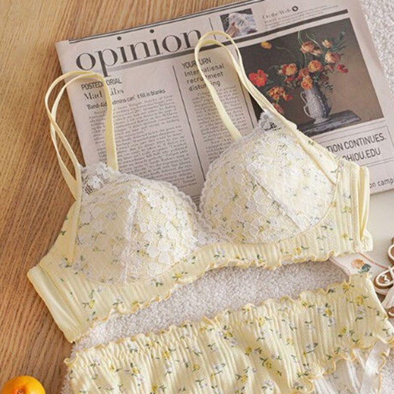 Floral Bras Sexy Underwear For Women Push Up Bras Lingerie