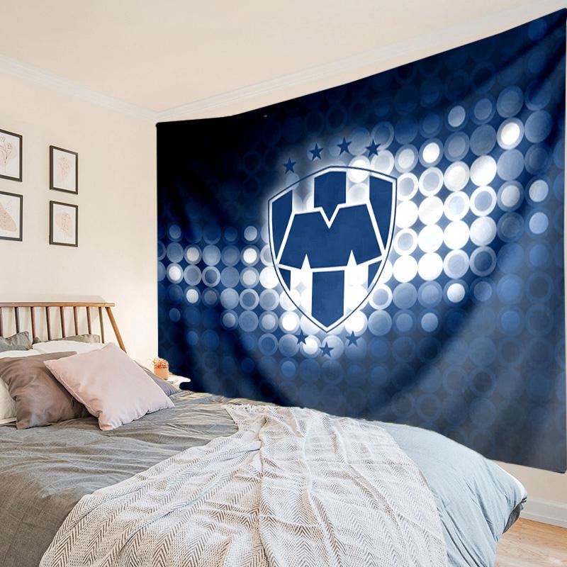 1PC Monterrey Emblem Design Tapestry Hanging for Bedroom,Livingroom, Playroom,Decor Art Room Wall Tapestry Holiday and Birthday Gifts