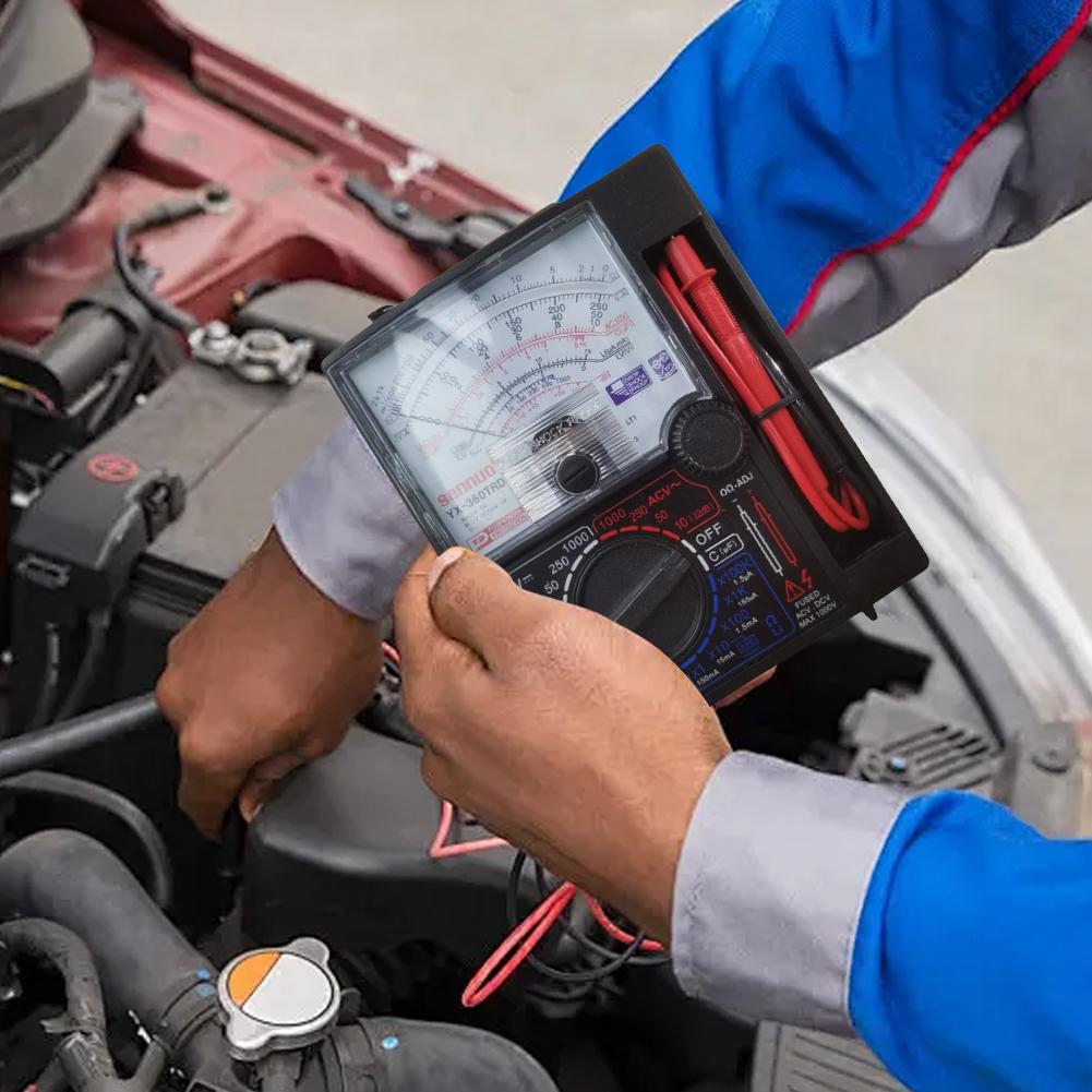 Analoges Multimeter Tester DC 1000V Tragbares Voltmeter Amperemeter Handheld Zeiger Analoges Messgerät Zeiger Mechanisches Analoges Multimeter