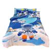Thickened Milk Fleece Four-Piece Set, Fleece Astronaut Flange Coral Fleece Children'S Bed Sheet Quilt Cover Three-Piece Set Men
