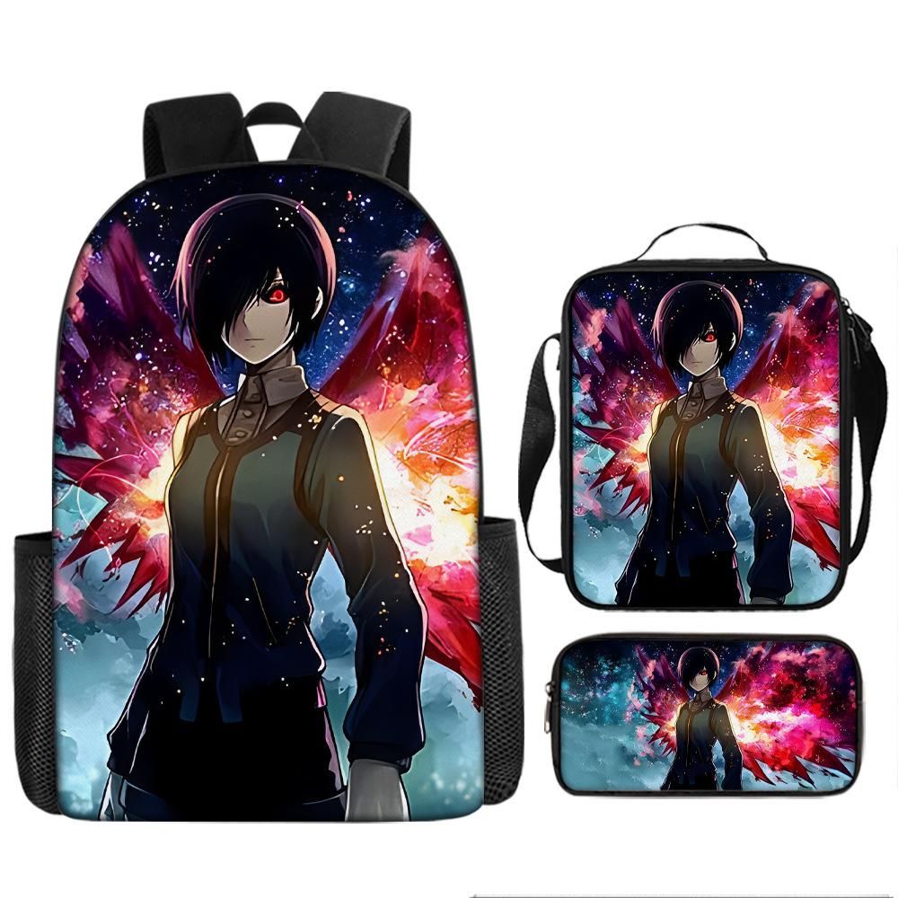 Anime Peripheral Backpack Tokyo Ghoul Food Backpack Kimuken School Bag Computer Bag Tokyo Ghoul Backpack