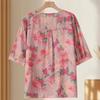 Plus Size 4XL-8XL Summer Casual Blouses Women Tops Loose Vintage Clothes Oversize Half Sleeve Shirt