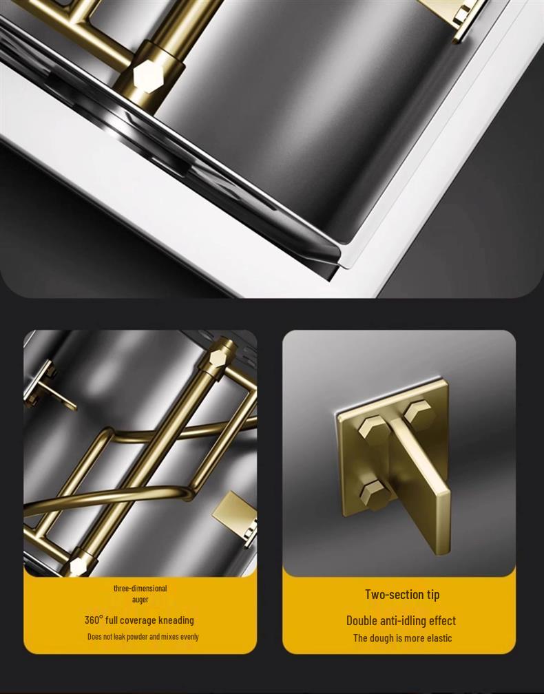 Stainless Steel Automatic Dough Mixer: 5-25 kg Capacity Kneading Machine.