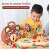 Creative Mosaic Puzzle Screw Tool Set Toys Hands-On DIY Learning Toys Assembly Tool Box