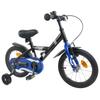 vidaXL Children's Bike 12 Inch for Children Aged 2 To 4 Years Black