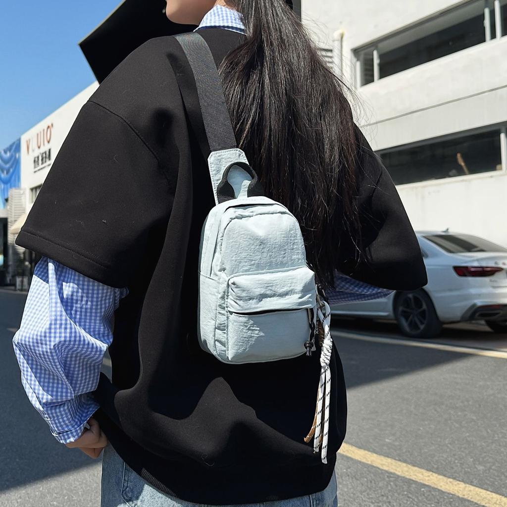 Breast Bag Women'S Trend Small Satchel Personalized Fashion Brand Crossbody Backpack Men'S Casual Mini Mobile Phone Bag