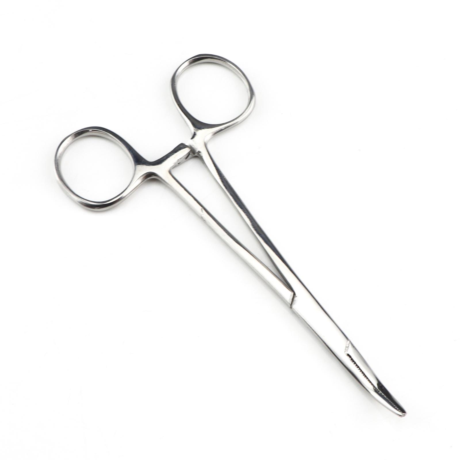 

Stainless Steel Hemostatic Forceps Pet Supplies Large And Small Straight Elbow Hair Removal Cupping Forceps Pointed Mosquito Type Hemostatic Forceps One Size срібний