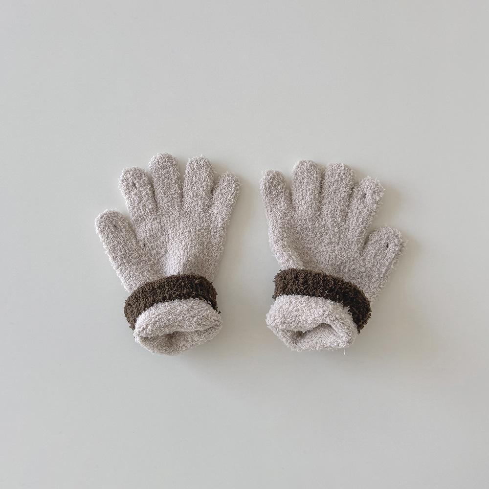 Kinderhandschuhe Fünffingerhandschuhe für Jungen und Mädchen im Herbst und Winter Warme und kältefeste Handschuhe für Babys mit getrennten Fingern