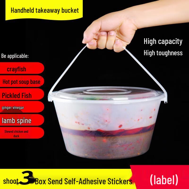 Einweg Runder Plastik Takeaway Lebensmittel Eimer