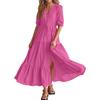 Women's Fashionable Solid Color Elegant Temperament Hanging Neck Waistband Dress