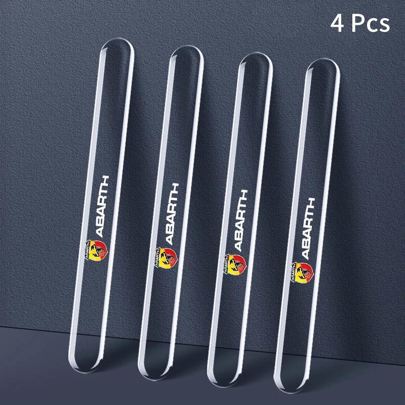 Transparent Anti-collision Strips Silicone Car Door Scratch Protection Sticker For Fiat Abarth 595 Abarth 500 Abarth 124 Spider