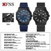OFNS Octagonal Men's Quartz Wristwatch: Simple Bar Index, Date Display, Waterproof, Business Style, Douyin Inspired.