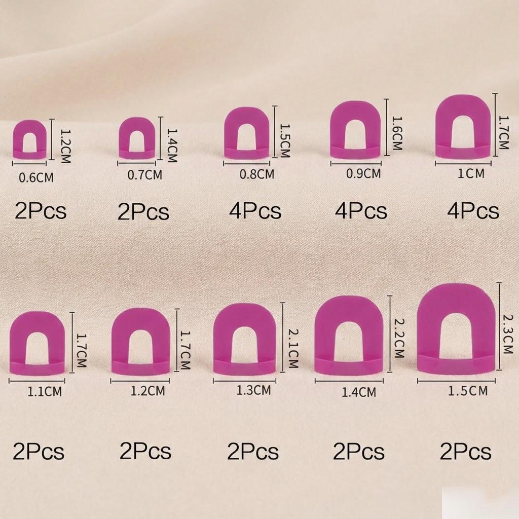 

26Pcs G Curve Nail Tools Clip Finger Covers Spill Proof Stickers Manicure Nail Art Accessories Professional Nail Care
