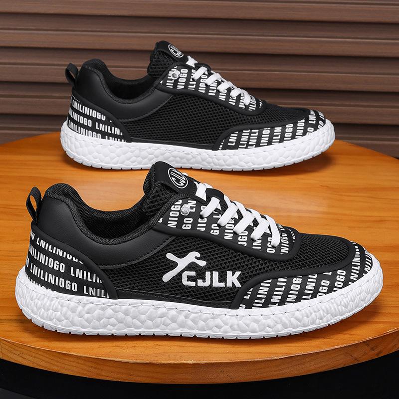 Men's shoes 2025 summer new fashion trend versatile sports casual shoes breathable fly-woven mesh youth tide shoes