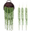 1PC Hanging Plants Artificial Cascading Greenery Vines For Home Shower Indoor Outdoor Desk Bathroom Decor