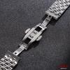 Curved End Watch Strap 18mm 20mm 22mm Solid Stainless Steel Watch Bracelet for Tissot Butterfly Clasp Men Women Universal Straps