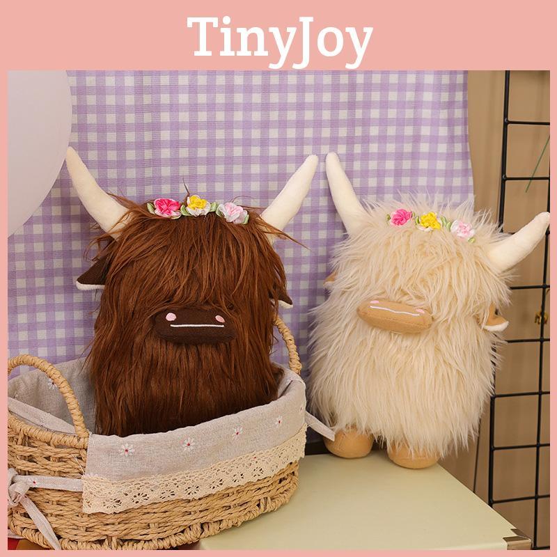 Highland Cow Plush Toy For Home Decor And Play Scottish Cattle Stuffed Animal
