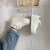 Great good-looking, comfortable, and versatile little white shoes 2025 spring and autumn sports shoes for girls, thick baseplate shoes for girls