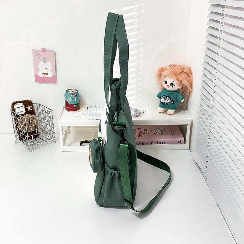 Women's Handbag Cartoon Print Book Bag Student Shoulder Bag Large Capacity Crossbody Bag