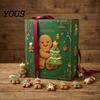 Christmas Tree Ornament Set 2026 Gingerbread Man Advent Calendar, 24 Day Countdown Decoration for Calendar Kids Adults, Festive Holiday Tabletop