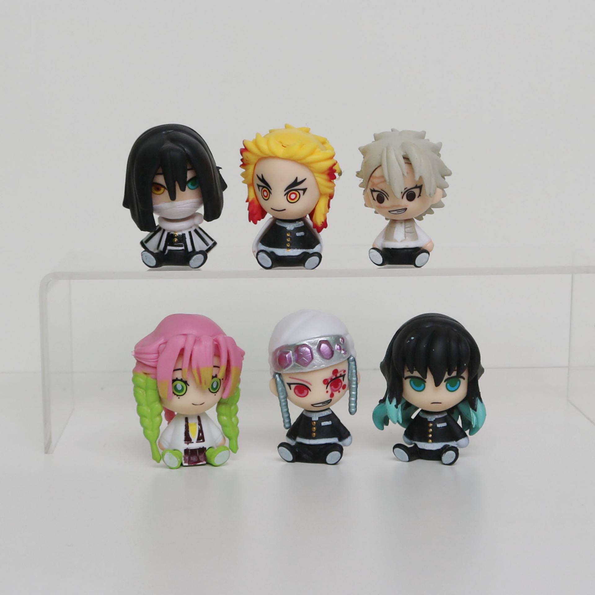 Nezuko Anime Sitting Pose Figurines - 6 Styles Q Version Dolls 5 cm